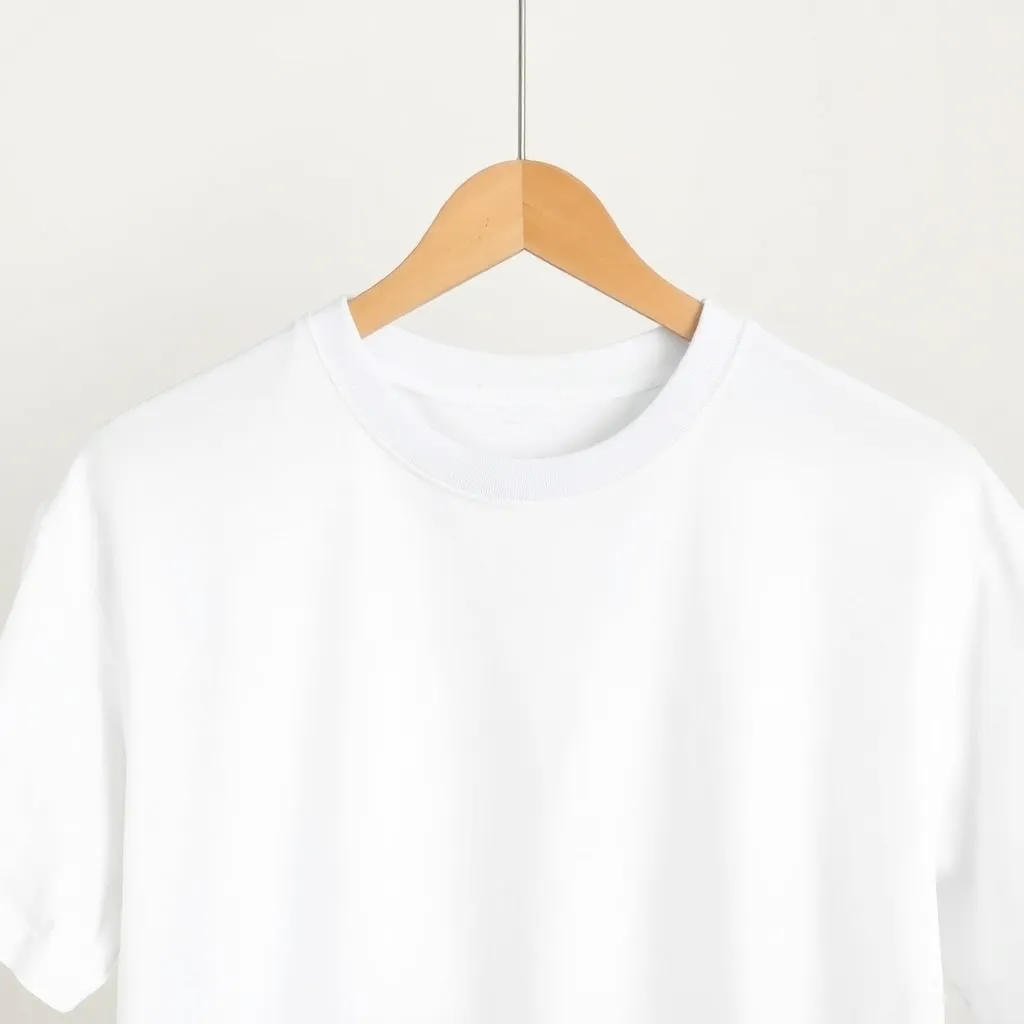 Luxury white shirt on a hanger